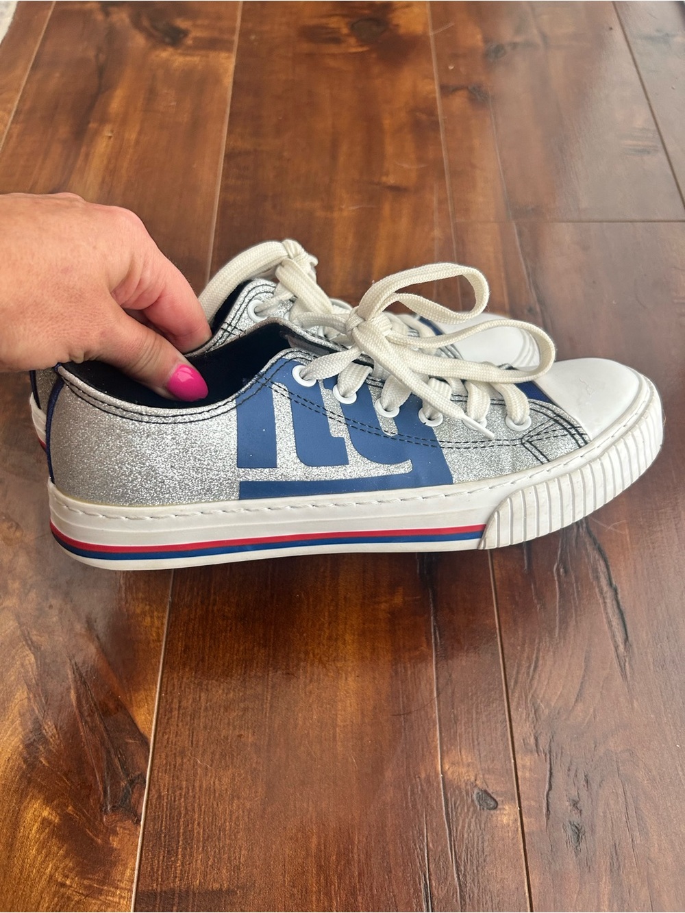 FOCO NY giants glitter low top sneakers 8
